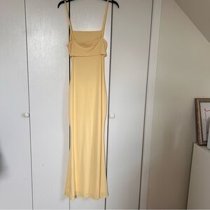 Elegant Yellow Maxi Dress
